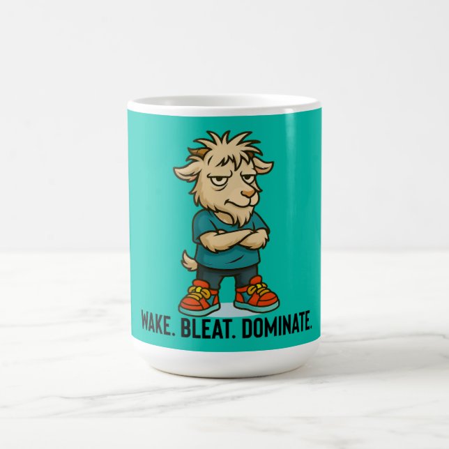 Wake Bleat Dominate Goat Mug (Centre)