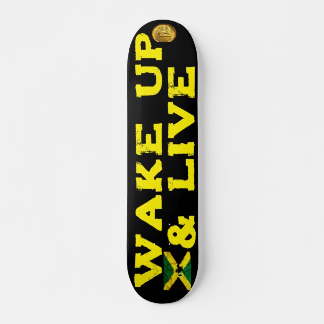 WAKE UP & LIVE  7 3/4" Planche de Skateboard (Devant)
