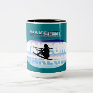 Wakegirls wakeboard Mug nom d'ajout personnalisé