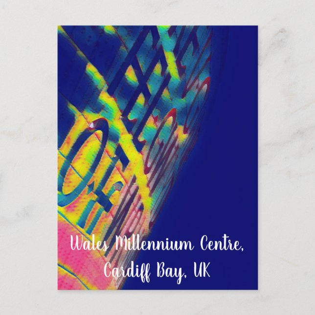 Wales Millennium Centre Carte postale artistique (Devant)