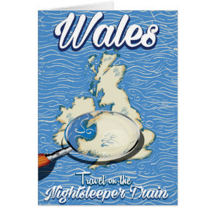 Wales Nightsleepeptrain britannique poster de voya