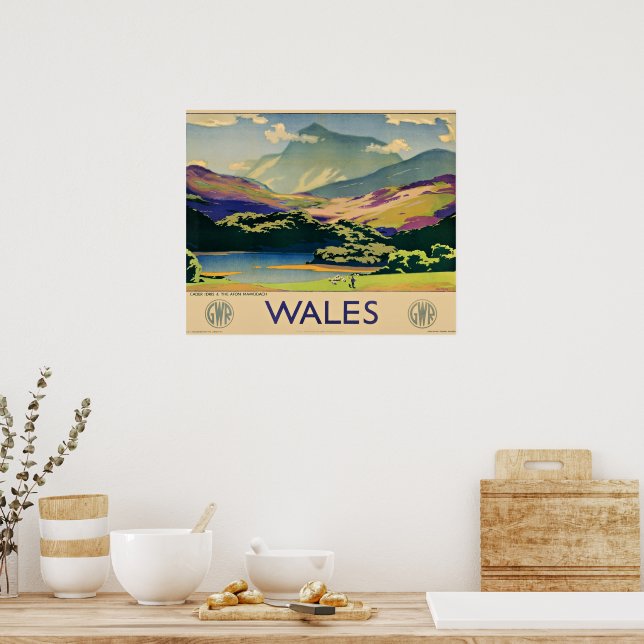 Wales travel poster (Cuisine)