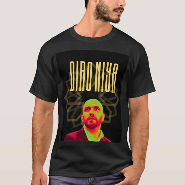 Walid Regragui “Diro Niya” T-Shirt – Yellow&black (Devant)