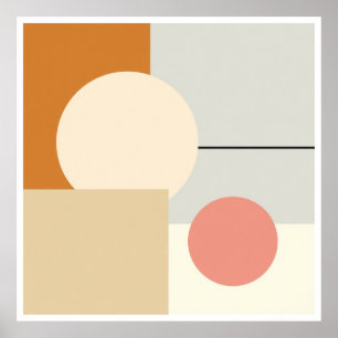 Wall Art Poster – Modern Abstract Geometric Shapes