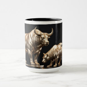 Wall Street Bull et Bear Mug