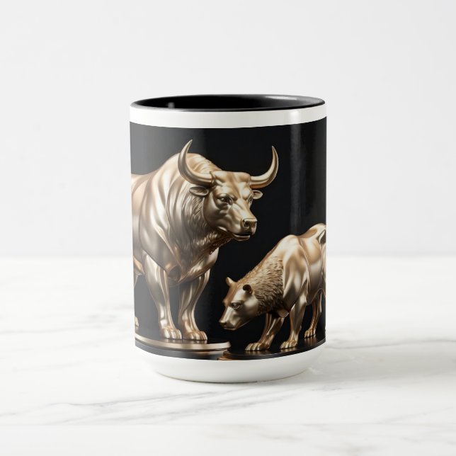 Wall Street Bull et Bear Mug (Centre)