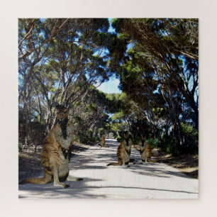 Wallaby On Road, Jigsaw Puzzle