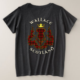 Wallace Clan Badge & Tartan avec devise