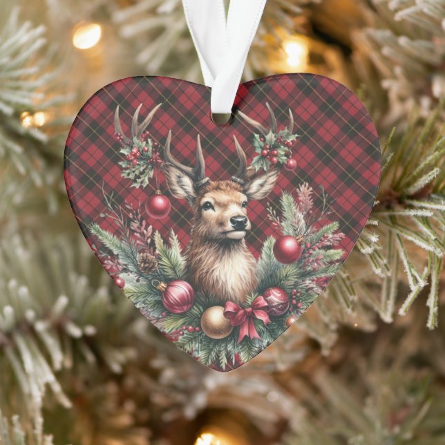 Wallace Red Weathered  Scottish Tartan Christmas (Arbre)