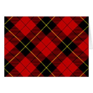 Wallace tartan rouge noir plaid