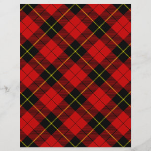 Wallace tartan rouge noir plaid