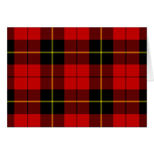 Wallace tartan rouge noir plaid