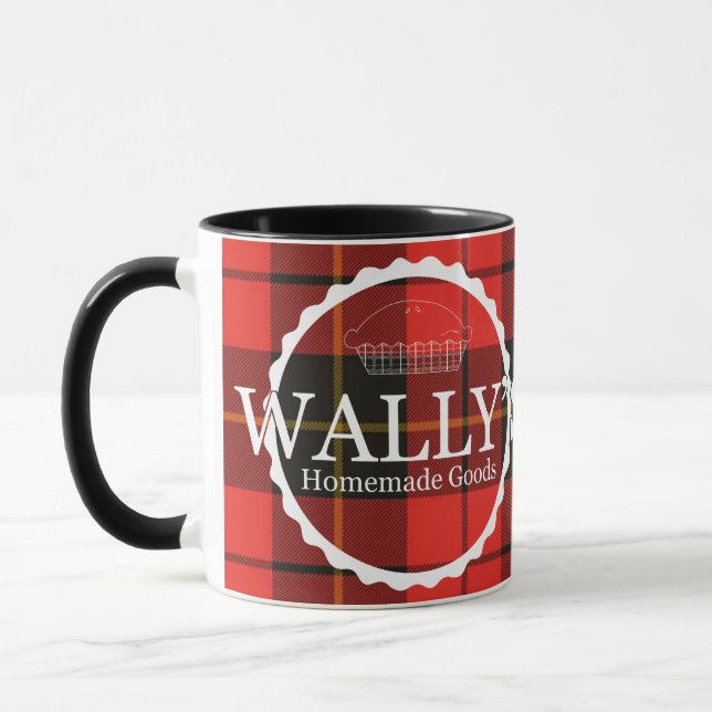 Wally's Homemade Goods Mug in Plaid (Gauche)
