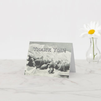 Walrus Herd "Merci !" Carte de vœux