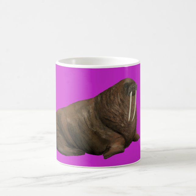 Walrus Mug on Pink (Centre)