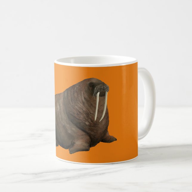 Walrus Mug - orange (Devant droit)