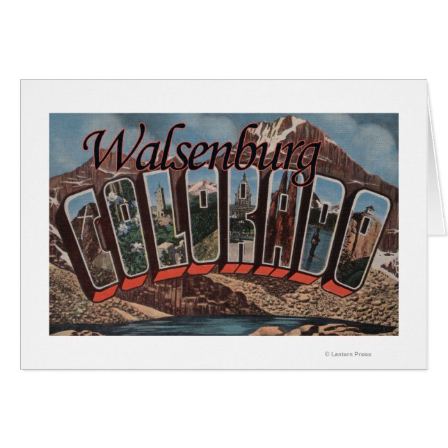 Walsenburg, Colorado - Scènes de grandes lettres (Devant horizontal)