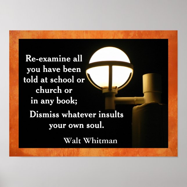 Walt Whitman - poster (Devant)