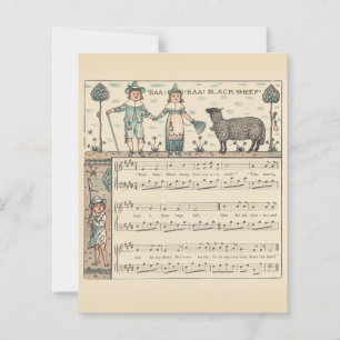 Walter Crane Baa Baa Mouton Noir Comptine