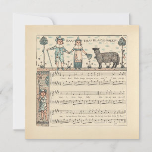 Walter Crane Baa Baa Mouton Noir Comptine