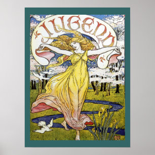 Walter Crane "Jugend" Poster Art Nouveau