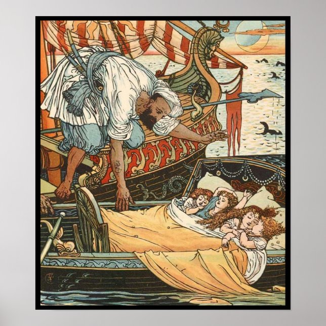 Walter Crane - Princesse Belle-Etoile 2 Poster (Devant)