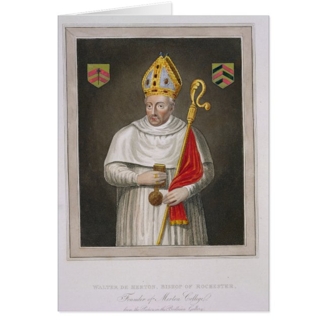 Walter de Merton (d.1277), après une peinture dans (Devant)