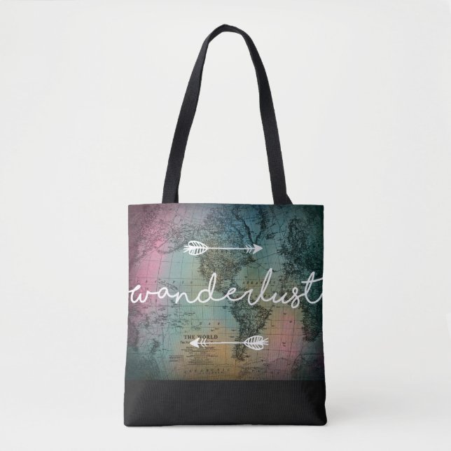 Wanderlust World Map Sac fourre-tout (Devant)