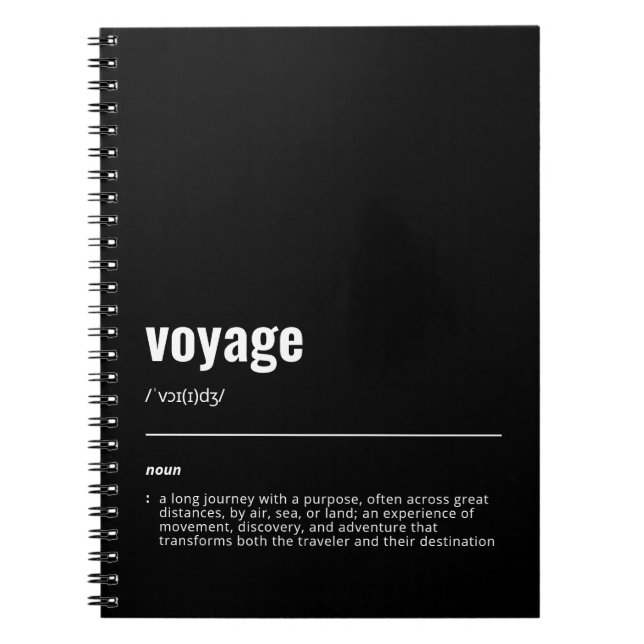 WanderTag - Voyage Carnet noir (Devant)