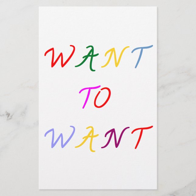 want to want multicolore (Devant)