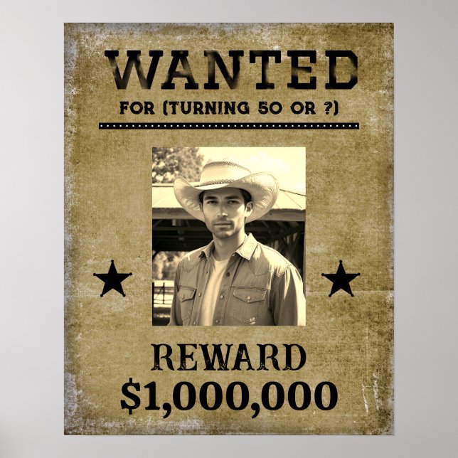 Wanted Poster - photo and you decide the "crime" (Devant)