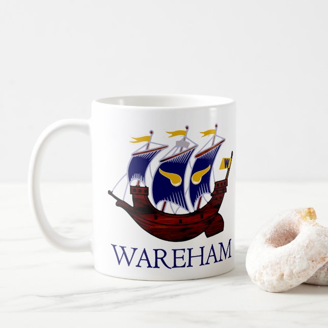 Wareham Viking Ship Mug (Avec donut)