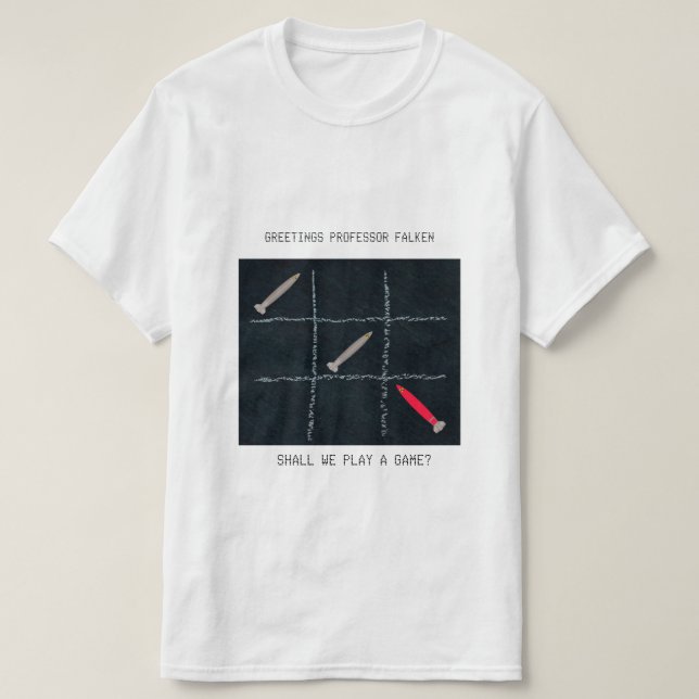 Wargames Hommage T-Shirt (Design blanc) (Design devant)
