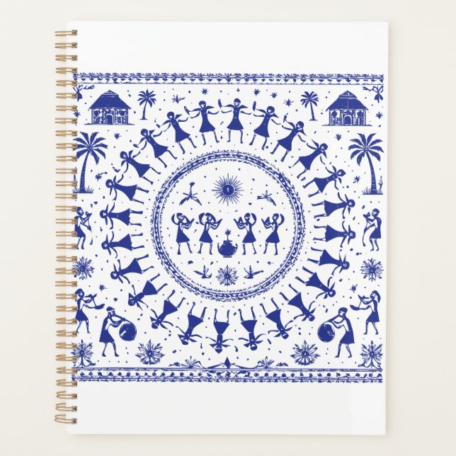 Warli Art Indian Tribal Illustration (Devant)