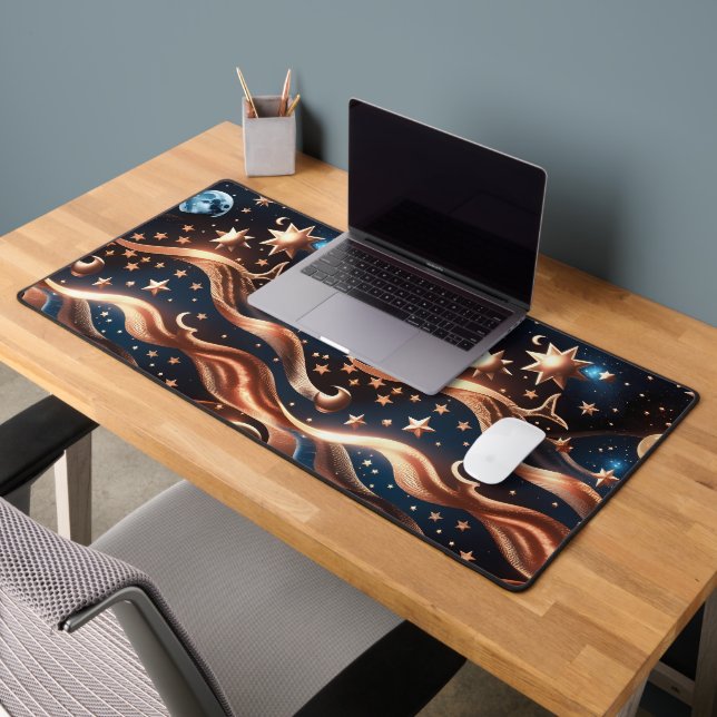Warm Bronze Celestial Moon for Elegant Workspaces (Bureau 2)