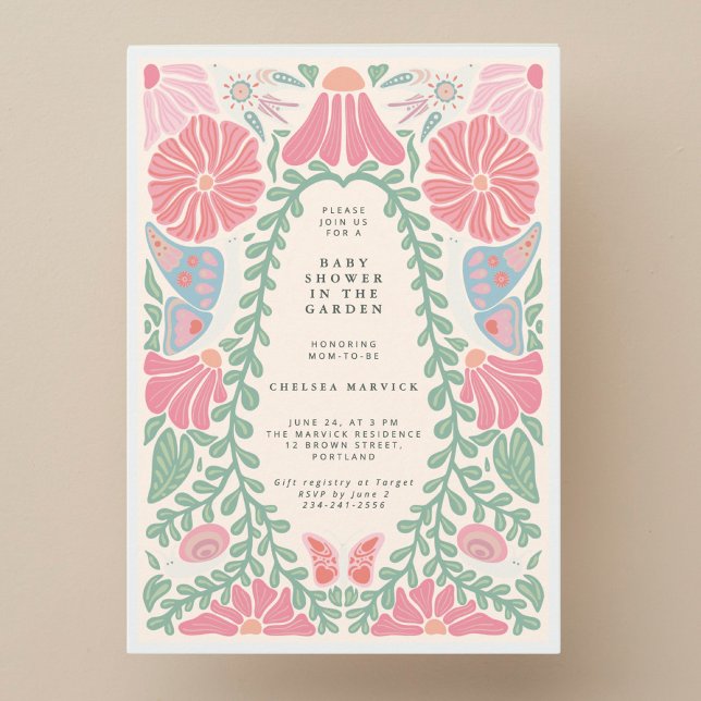 Warm light Garden Baby Shower Invitation (Créateur téléchargé)