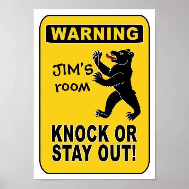 Warning poster - customize! (Devant)