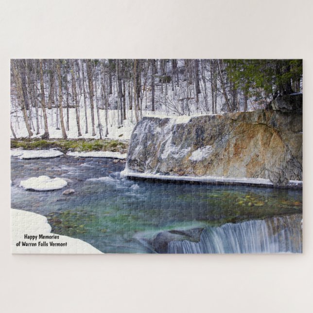 Warren Falls Vermont. Puzzle (Horizontal)