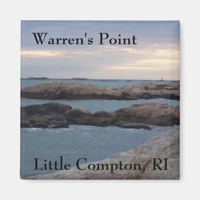 Warren's Point Beach, Little Compton, RI Magnet (Devant)