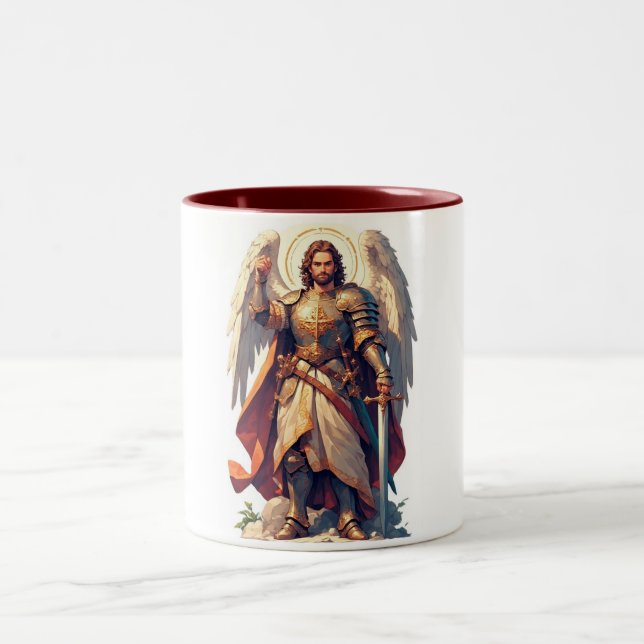 Warrior Archangel Michael Coffee Mug (Centre)