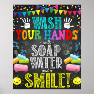 Wash Your Hands Classroom Poster