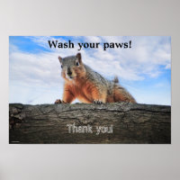 Wash Your Paws Poster