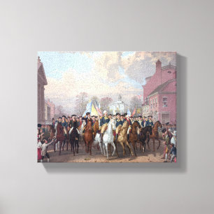 "Washington à New York" imprimé en toile