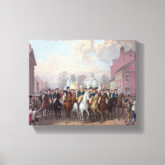 "Washington à New York" imprimé en toile (Recto)