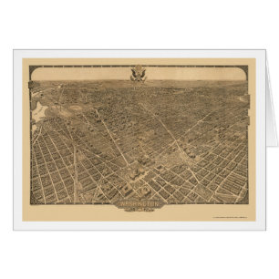 Washington, carte panoramique de C.C - 1921