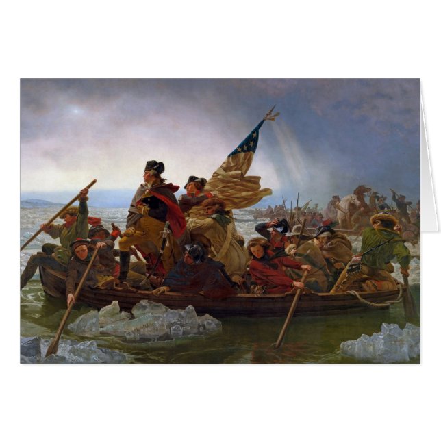 Washington croisant le fleuve Delaware (Devant horizontal)