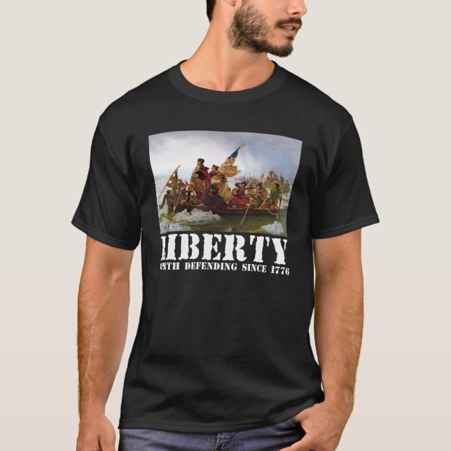 Washington croisant le T-shirt de liberté du (Devant)