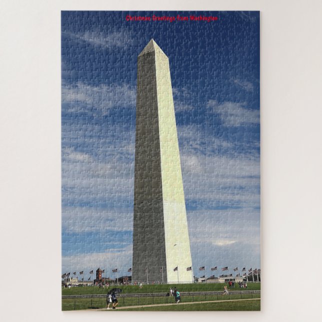 Washington DC. Capitale d'État. Puzzle (Vertical)