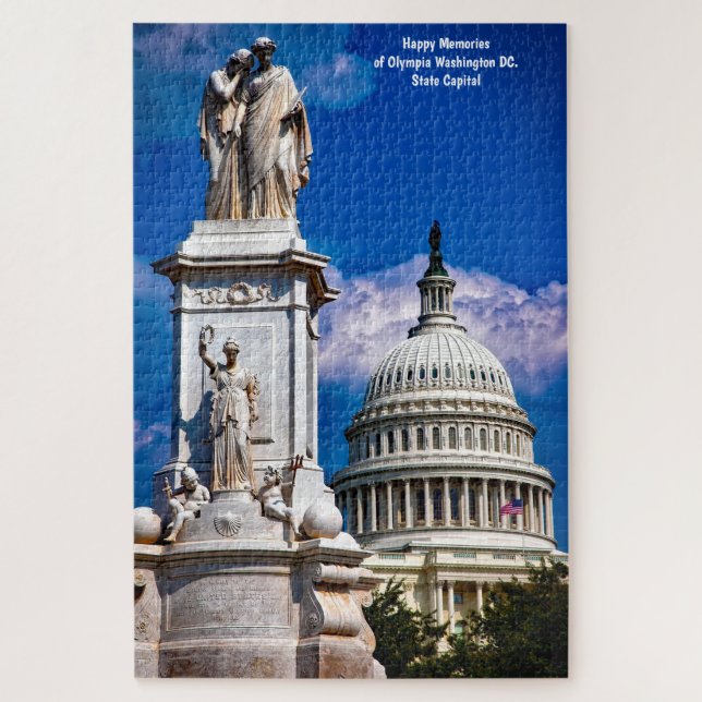 Washington DC. Capitole de l'État. Puzzle (Vertical)