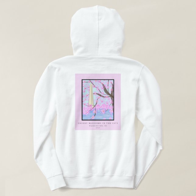 Washington, DC Cherry Blossom Sweat - shirt à capu (Design dos)